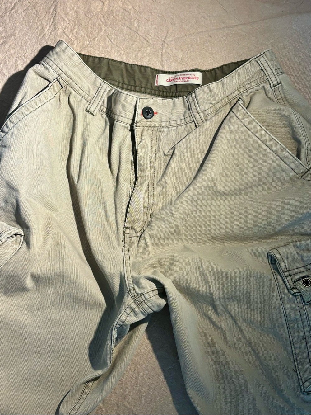 Canyon River Blues Men's Light Khaki Cargo Pants